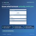 TrueStep HR Cost of Turnover Calculator, editable Excel workbook