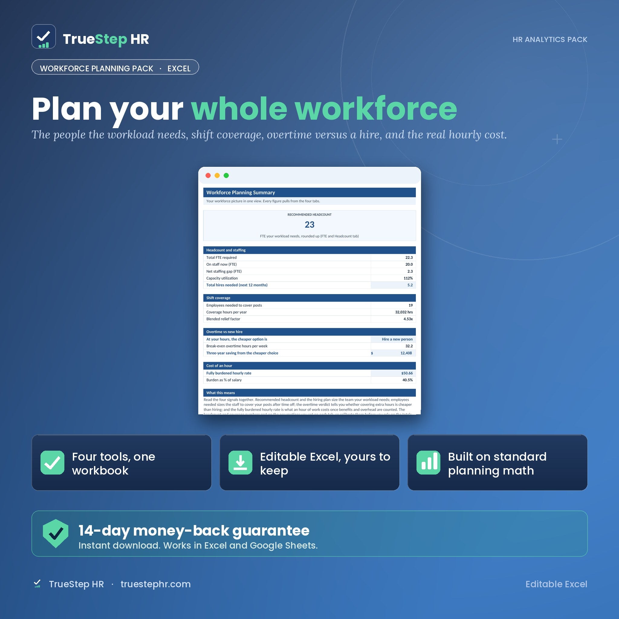 Workforce Planning Pack by TrueStep HR