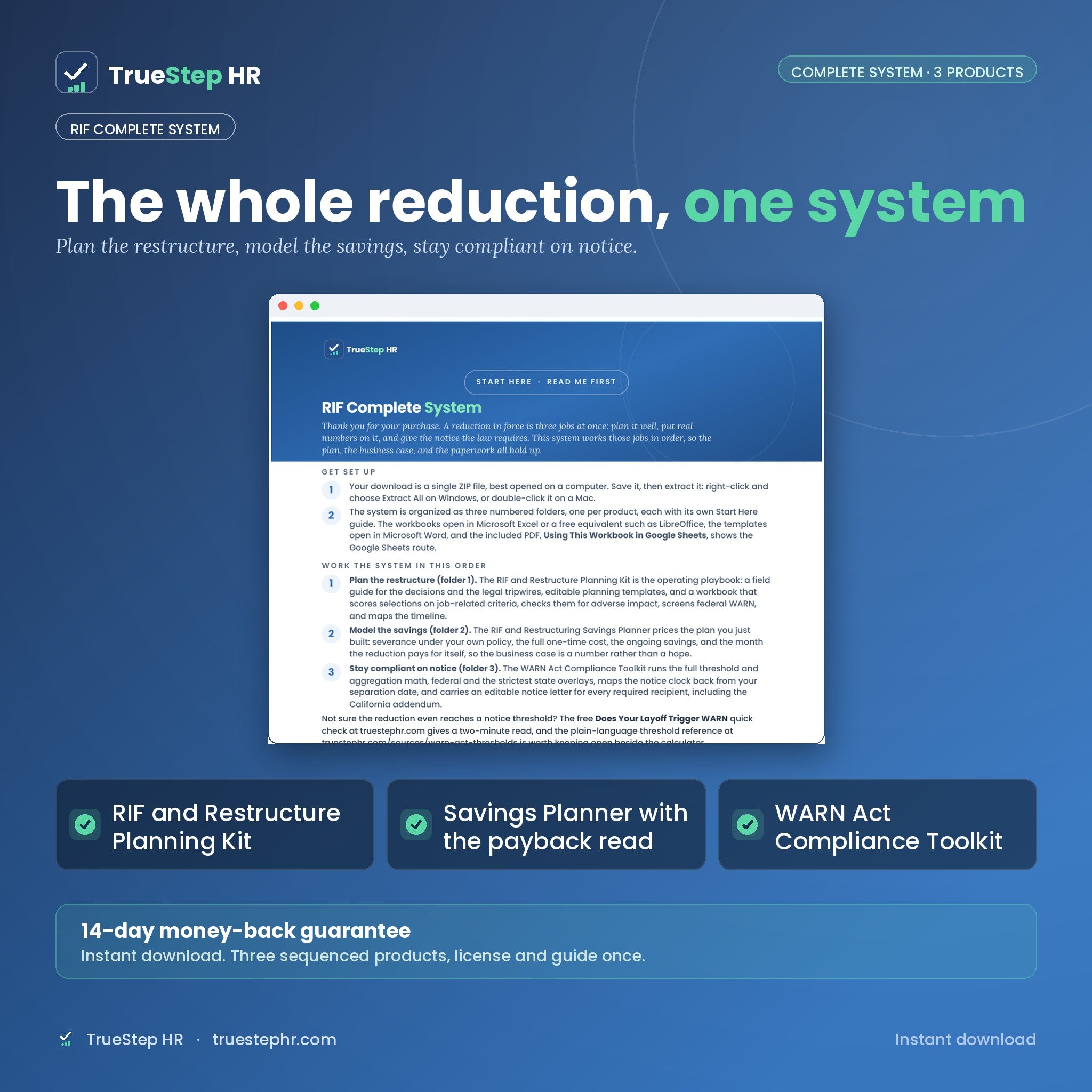 RIF Complete System by TrueStep HR