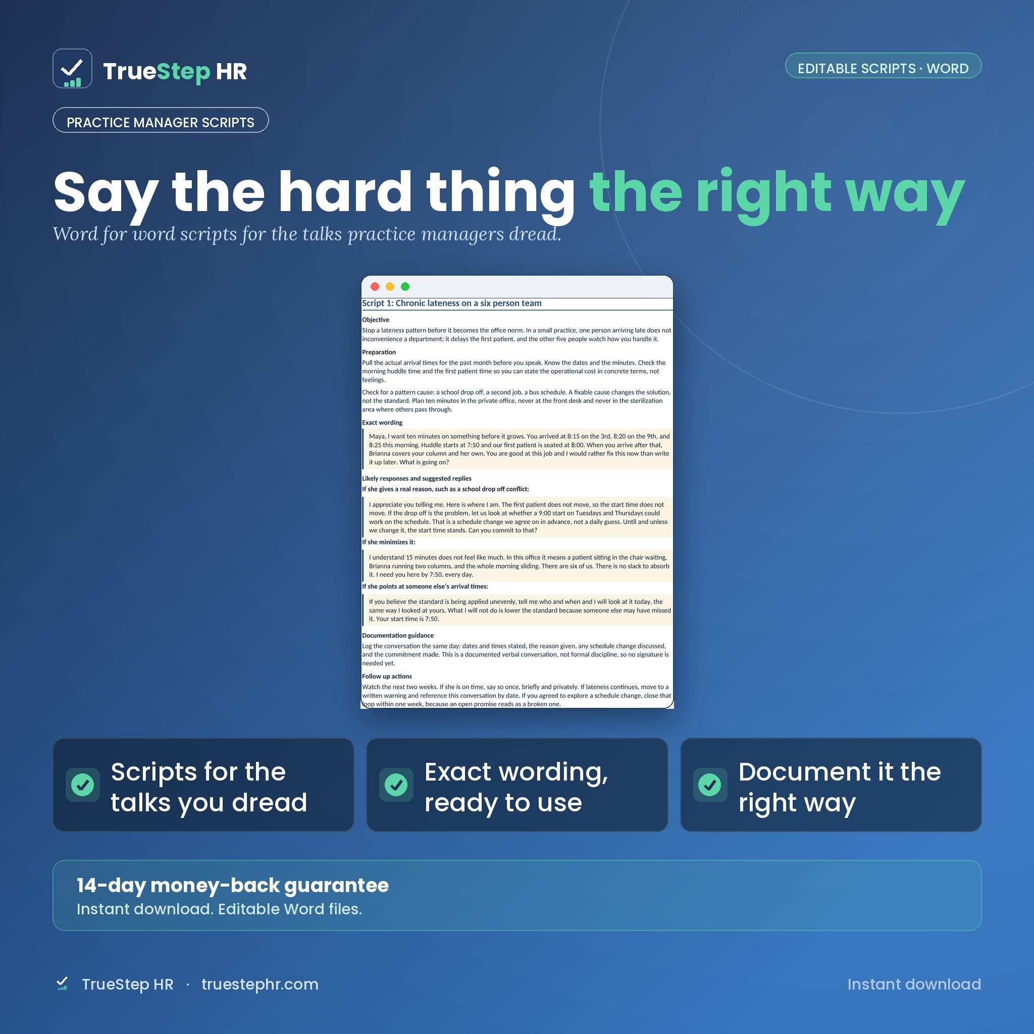 Practice Manager Conversations Toolkit: word for word scripts