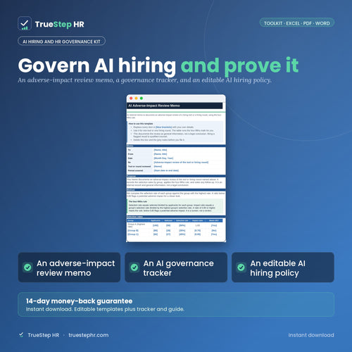 AI Hiring and HR Governance Kit hero
