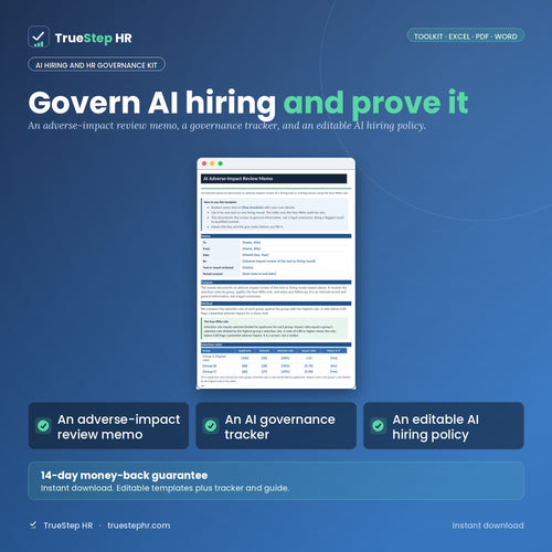 AI Hiring and HR Governance Kit