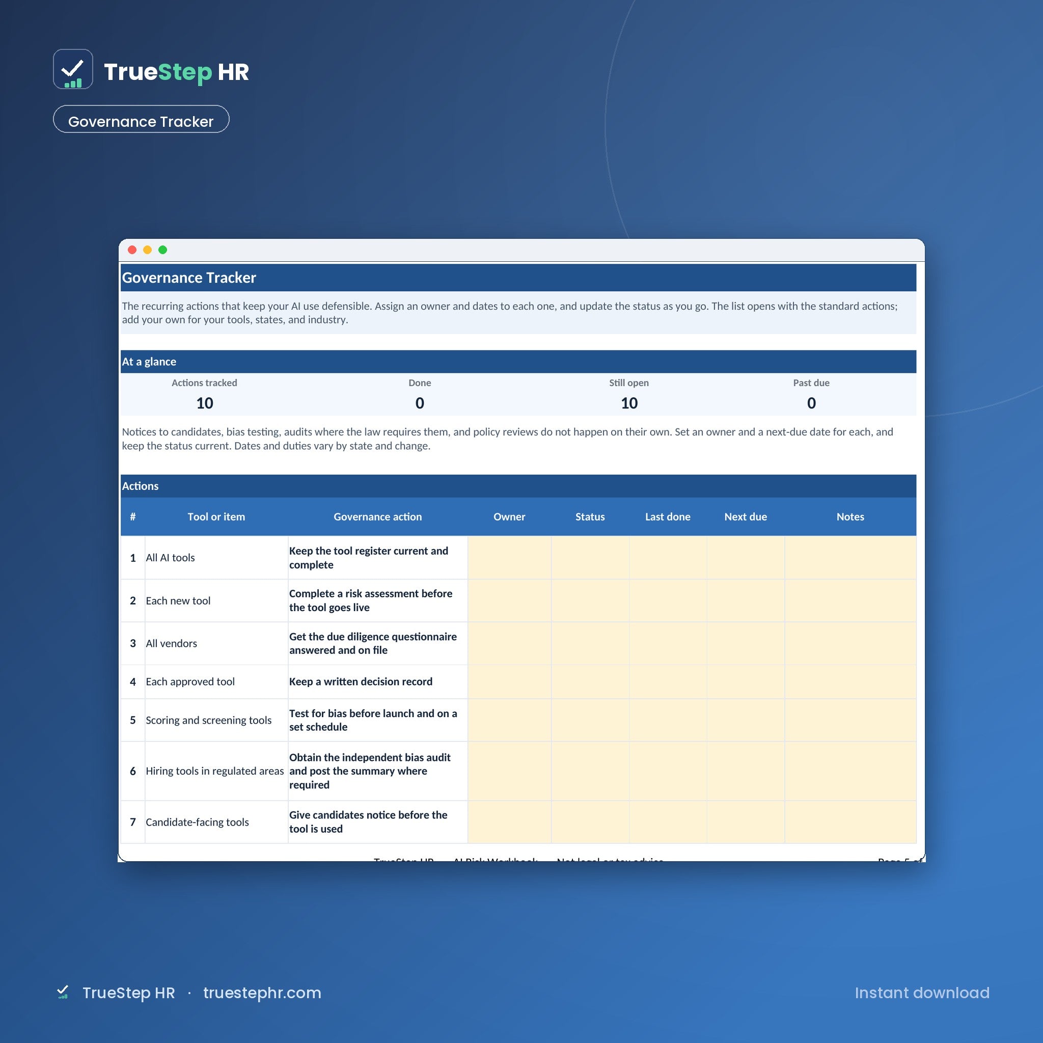 AI Governance Tracker
