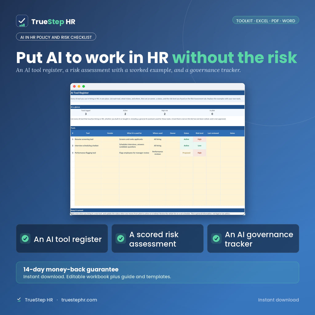 AI in HR Policy and Risk Checklist
