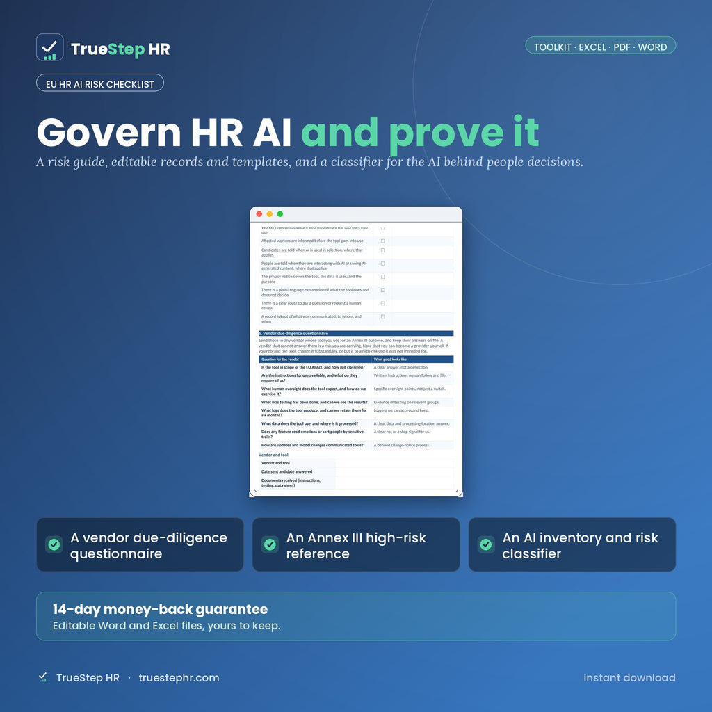 EU HR AI Risk Checklist