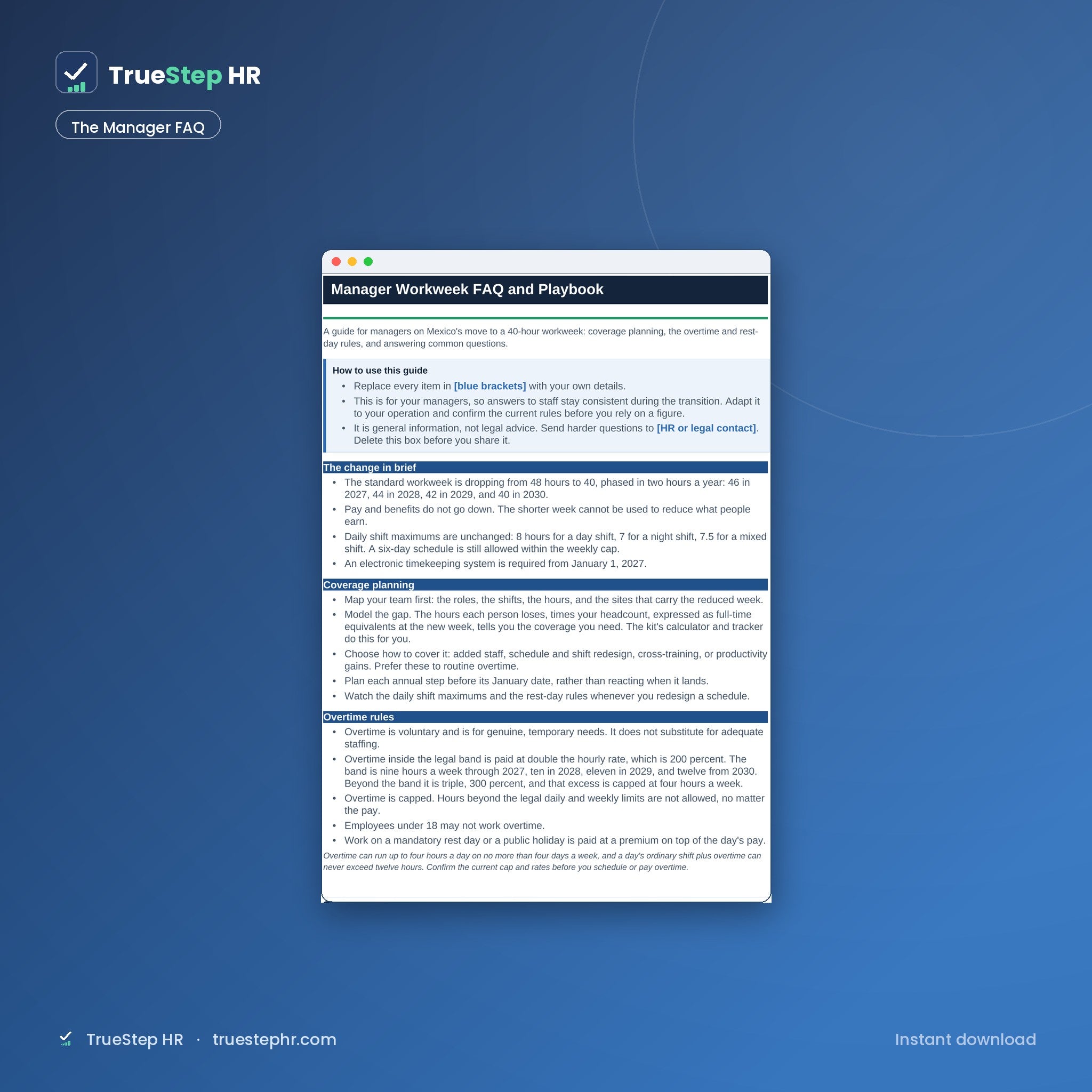 The Manager FAQ