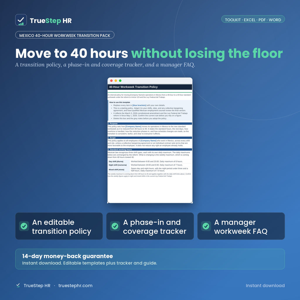 Mexico 40-Hour Workweek Readiness Kit