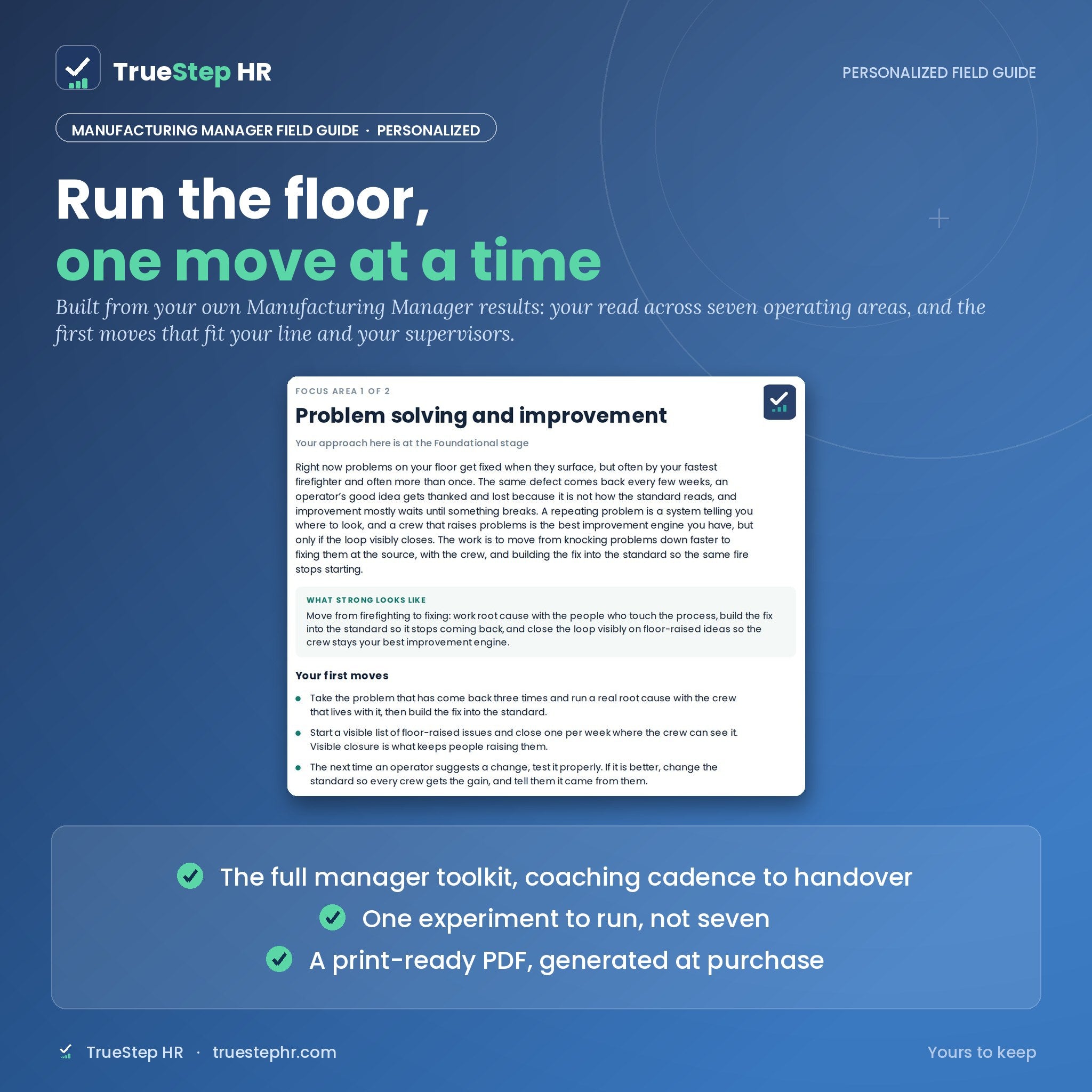 Manufacturing Manager Field Guide