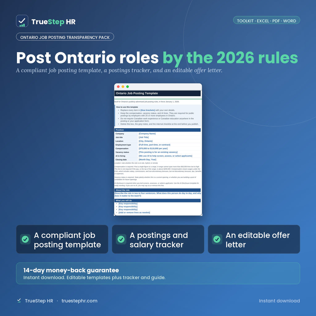 Ontario Job Posting Transparency Pack