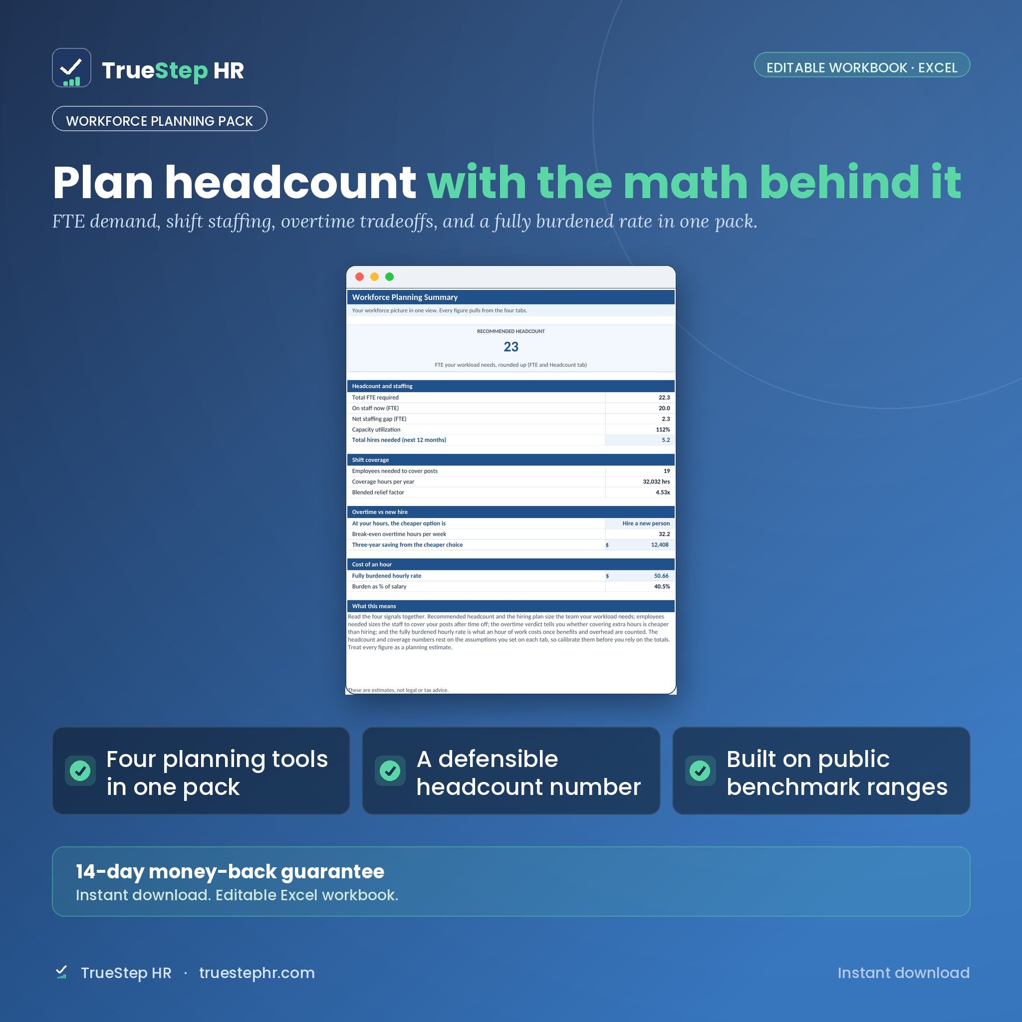 Workforce Planning Pack, workforce planning summary